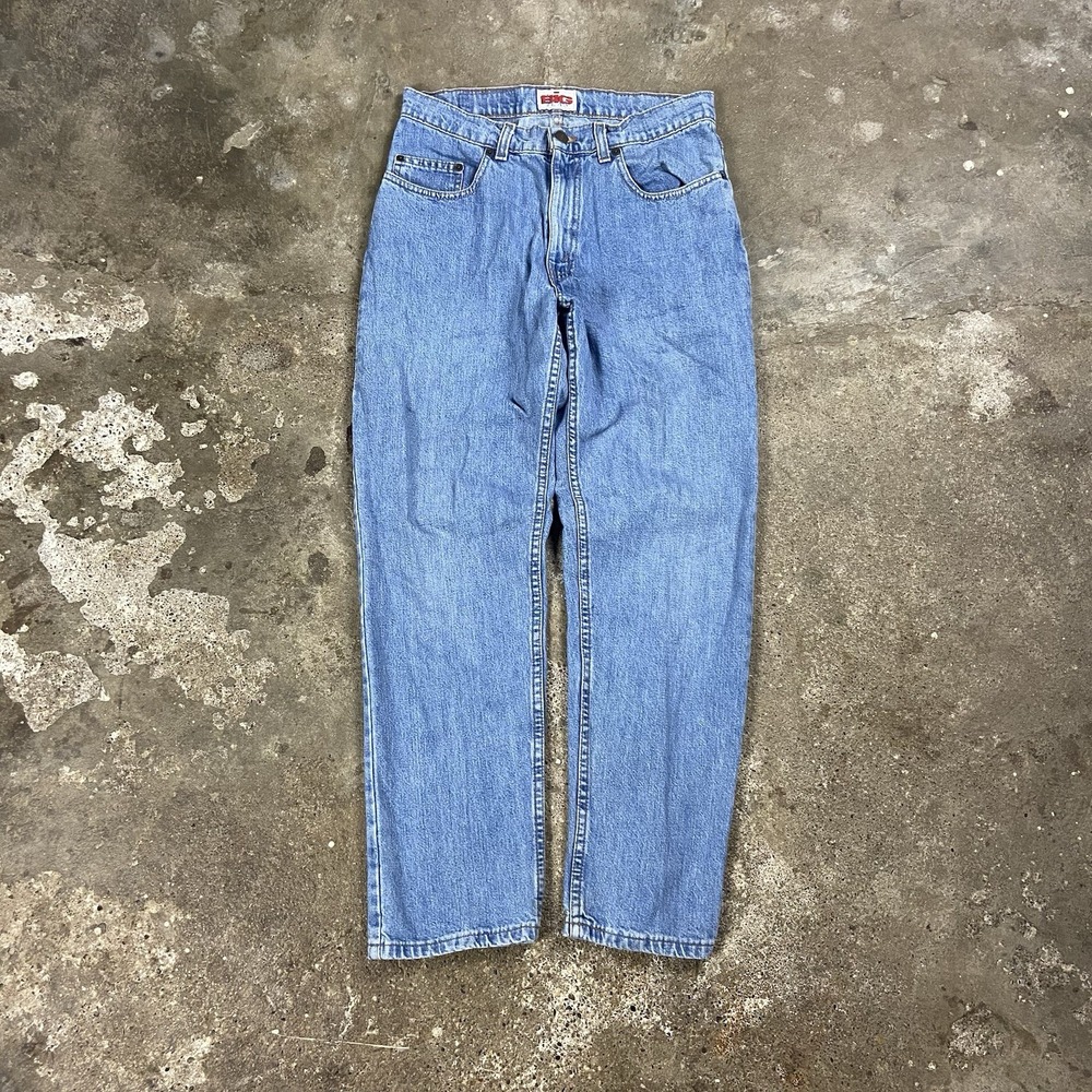 Vintage 80s Levi's The Big Jean Student 555 Jeans Youth Size 30x30 Blue Denim
